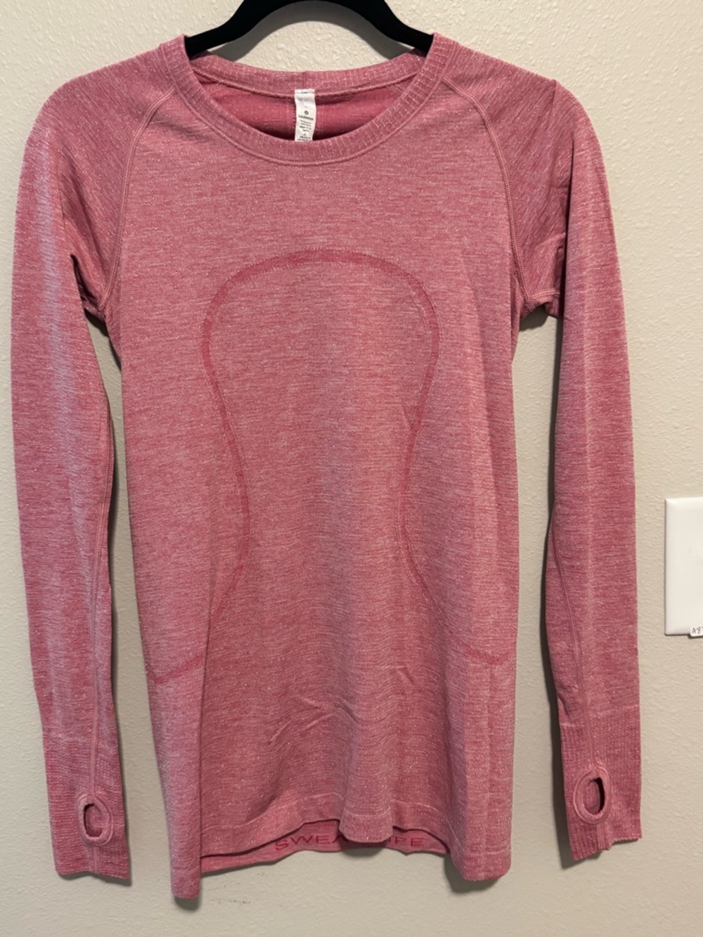 lululemon athletica Women's Swiftly Tech Sparkle Violet Red/White Silver Size 6